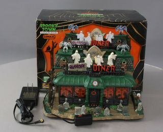 Lemax 95805 Spooky Town " Graveside Diner " Lighted Building Ln/box