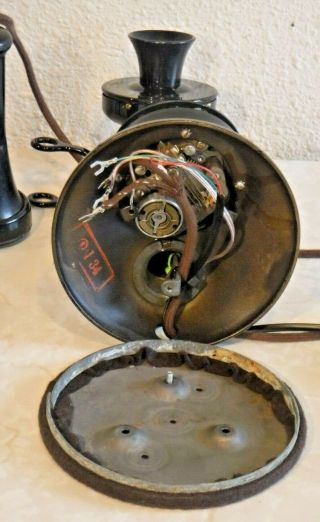 Western Electric Vintage Rotary Dial Wired and Candlestick Telephone 11