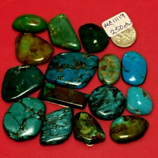 Turquoise Cabs 250 Ctw.  Mined From 50s - 80s (stab) Mixed.  65 Cents Per Carat