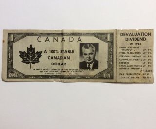 1963 Canada John Diefenbaker Supporters Mailer Dollar Propaganda Jfk Pearson