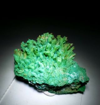 RARE - Green Kobyashevite & Gypsum on Calcite crystals,  Ojuela mine Mexico 7