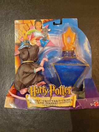Rare Harry Potter Mattel Plush Scabbers And Bottle Set 2002 57420
