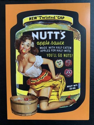 Wacky Packages Variations 7th Series Uncut Puzzle Set Nutts Pulp Pinup