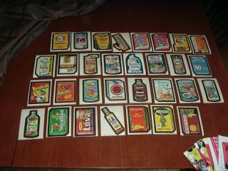 1973 Topps Wacky Packages 3rd Series Tan Back Stickers Complete Set Of 30,  Spic