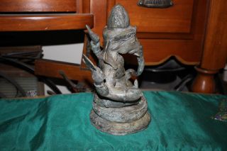 Antique India Ganesh Elephant God Hinduism Bronze Brass Statue - Museum Quality 7