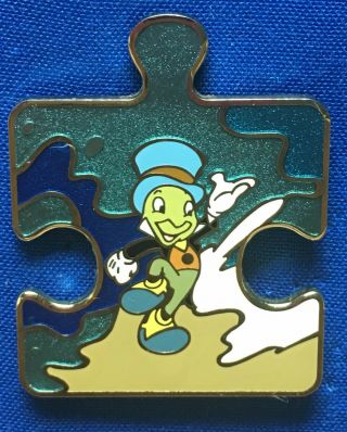 Jiminy Cricket Character Connection 2013 Disney Mystery Puzzle Piece Pin 94220
