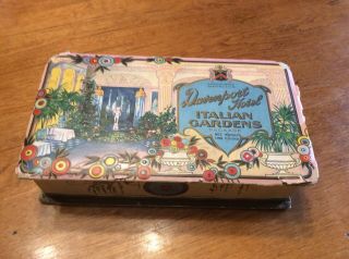 Vintage Hotel Davenport Hotel Spokane Washington Linen Chocolate Box