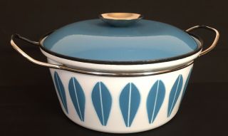 CATHRINEHOLM Norway Lotus Dutch Oven Blue & White Stock Pot/Casserole 2
