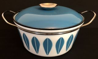 CATHRINEHOLM Norway Lotus Dutch Oven Blue & White Stock Pot/Casserole 5