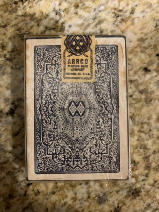 Vintage Deck Arrco Club Reno Plastic Coated Poker Playing Cards