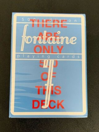 Fontaine First Edition Playing Cards.  1/500