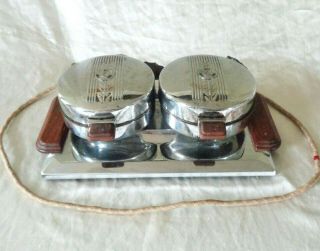 Vintage Dominion Double Waffle Maker W Cord Style 590