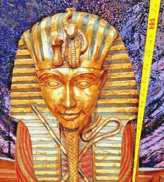King Tutankhamen Sarcophagus Cabinet 4,  feet tall Egyptian Pharaoh King Tut 4