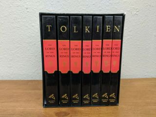The Lord Of The Rings Tolkien Millennium Edition Hardback 7 Book Set - Read