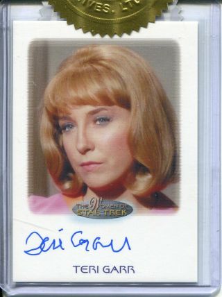 Women Of Star Trek 50th Anniversary Archive Box Exclusive Autograph Teri Garr