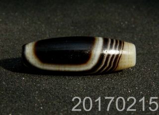 Banded Tibet Agate Old Dzi Bead Amulet For Gift 1702153476