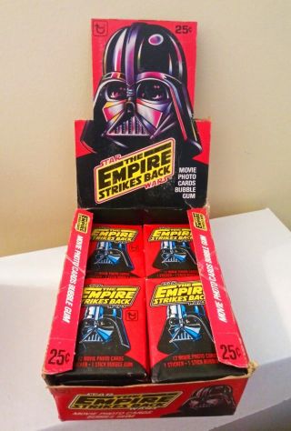 Star Wars The Empire Strikes Series One Wax Pack - From The Wax Box 1980