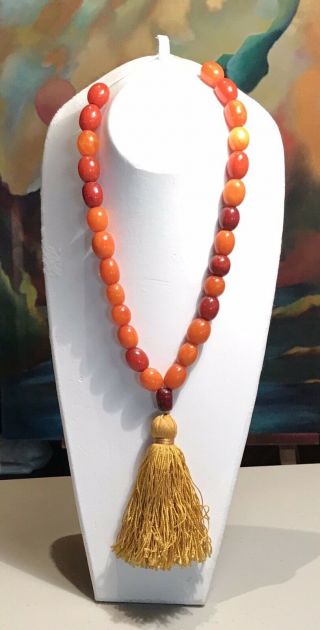 Old,  Rare,  Vintage,  Large Baltic Amber 27 Prayer Beads 2