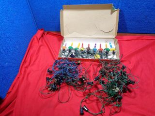Vintage Noma Christmas Bubble Lights & 4 Additional Strings