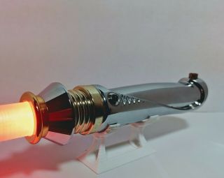 Star Wars Sidious Lightsaber Korbanth Sid 2.  0 Installed With Brass Blade Plug
