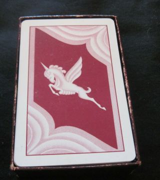 Cruver Permanite Plastic Playing Cards Winged Unicorn Design 2