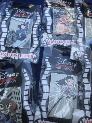 Disney D23 Expo 2019 DSSH DSF Heroines Fight Back Pin Set 12 Pins Full Set 3