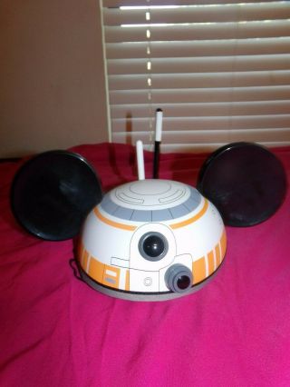 Disney Parks Star Wars Bb - 8 Mickey Ears Hat Adult Size Ears Disney Bb8 Droid.