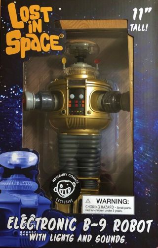 Mib Diamond Select Lost In Space B9 Robot (special Edition) Golden Boy