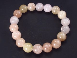 Pink Morganite Beryl Bracelet - 7 " - 10mm Round Beads