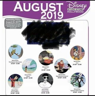 Disney D23 Expo 2019 Dssh Dsf Beloved Tales Pin Set 8 Pins Full Set