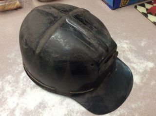 Vintage Msa Comfo Cap Tiger Stripe Coal Miners Hat Low Vein Mining Helmet 2