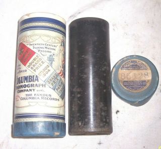Columbia Cylinder Phonograph 6 " Cylinder Record Ob/lid But Broke 85128