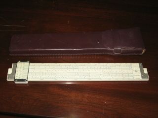 Teledyne Post Versalog Ii 44ca - 600,  Bamboo,  24 Scales,  Leather Case