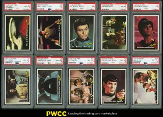 1976 Star Trek Hi - Grade Near Complete Psa Set U.  S.  S.  Enterprise & Kirk (pwcc)