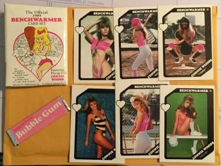 1989 The Official Bench Warmers Connie Woods 6 Card Set With Wrapper And Gum