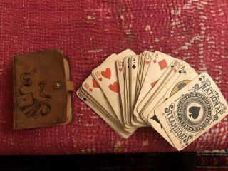 Antique 1886 National Steamboats No.  9 Playing Cards Complete W Joker Very Rare