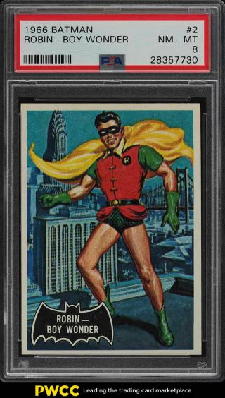 1966 Topps Batman Robin Boy Wonder 2 Psa 8 Nm - Mt (pwcc)