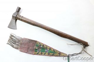 19th Century Pipe Tomahawk - Sioux Beaded Drop
