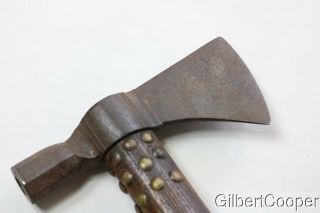 19TH CENTURY PIPE TOMAHAWK - SIOUX BEADED DROP 7