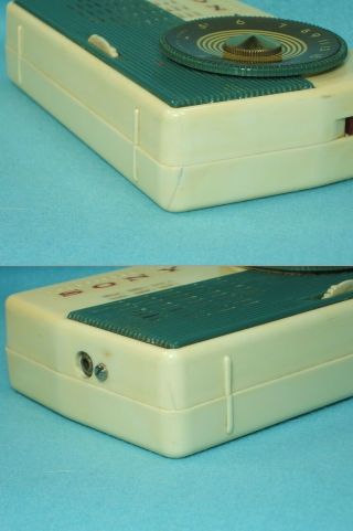 RARE 1950s Vintage Sony TR - 62 Historical Transistor Radio BEAUTIFUL&WORKS 12