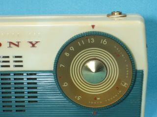 RARE 1950s Vintage Sony TR - 62 Historical Transistor Radio BEAUTIFUL&WORKS 5