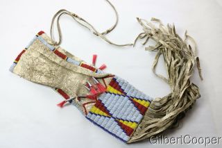 19th Century Sioux Beaded Pipe Bag