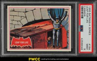 1966 O - Pee - Chee Batman A Series Canada Leap For Life 19a Psa 9 (pwcc)