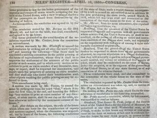 NILES WEEKLY REGISTER Baltimore April 1830 Newspaper,  16pg 5
