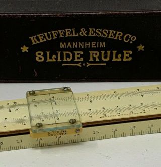 Rare 4045 Keuffel & Esser Co.  Mannheim Slide Rule Pat.  June 5 1900 19 - 2024