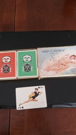 Vargas Complete Set Playing Cards Pin Up Girls Double Deck Two Anything Goes