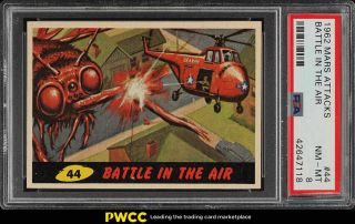1962 Topps Mars Attacks Battle In The Air 44 Psa 8 Nm - Mt (pwcc)