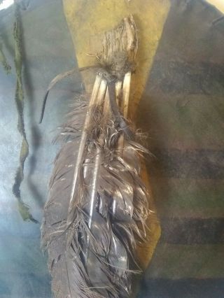 Antique 19th C Native American Plains Indian Rawhide Parfleche Shield 7