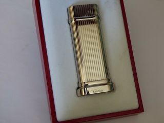 Cartier Palladium Plated Table Lighter - Fully Boxed