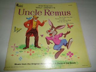 Disneyland Uncle Remus SONG OF THE SOUTH Vinyl Record Sound track USA Made 1963 2